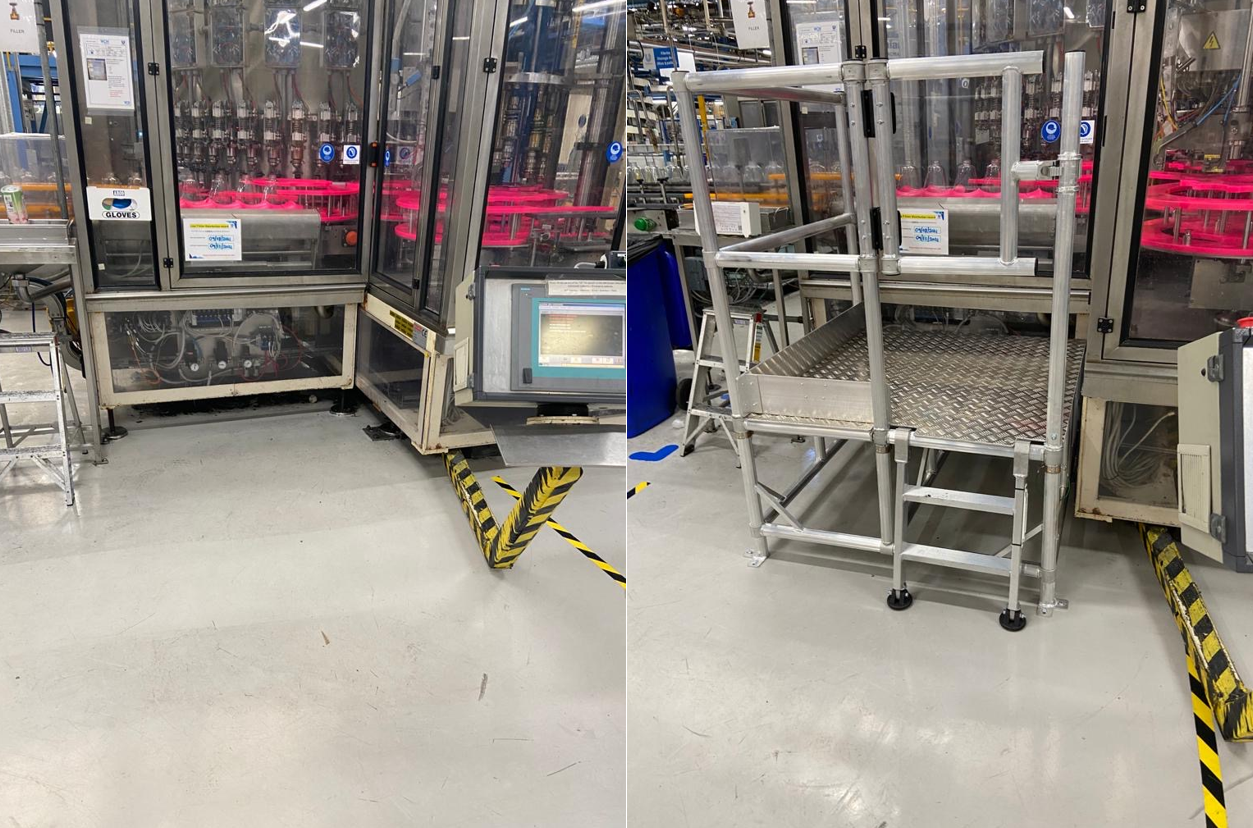 Production Facility Custom Built and Bespoke Access Platforms | Working ...