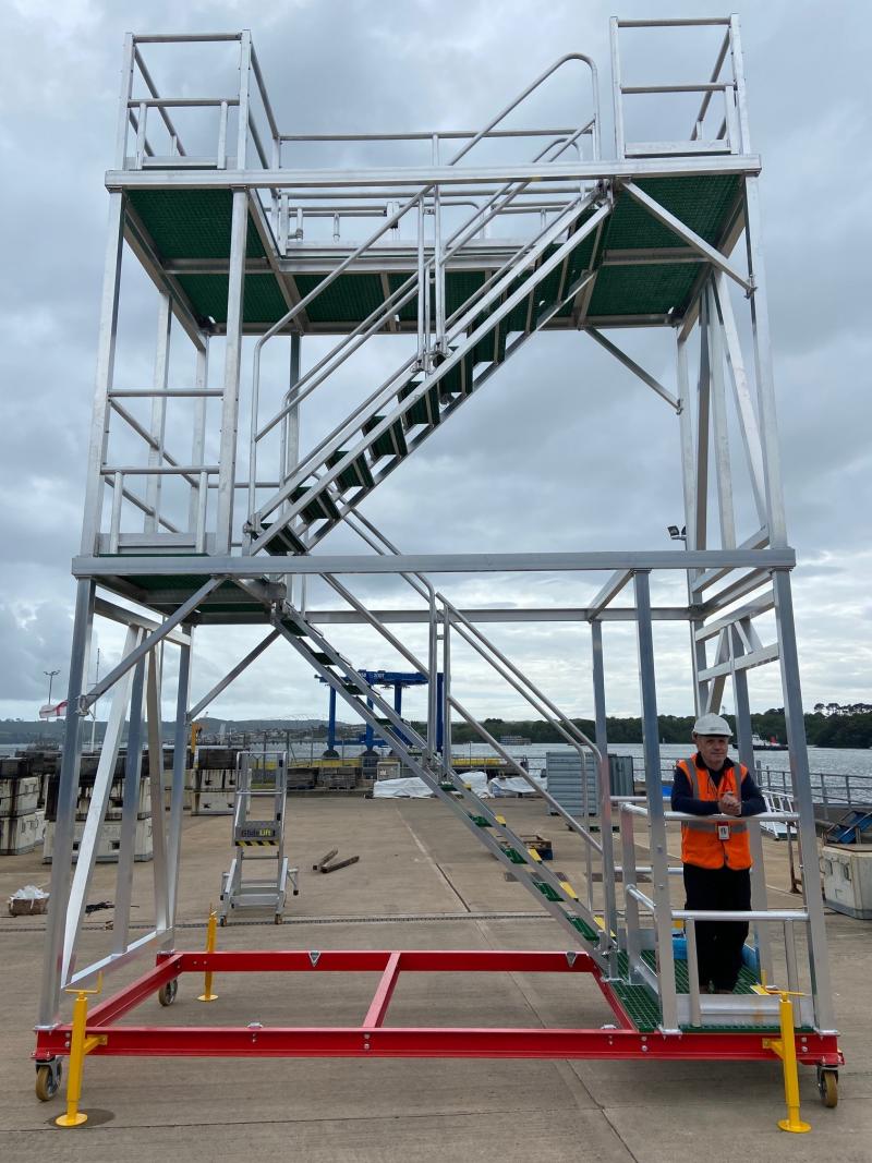 Bespoke Stairs and Access Platform, Genie Boom and Glidelift