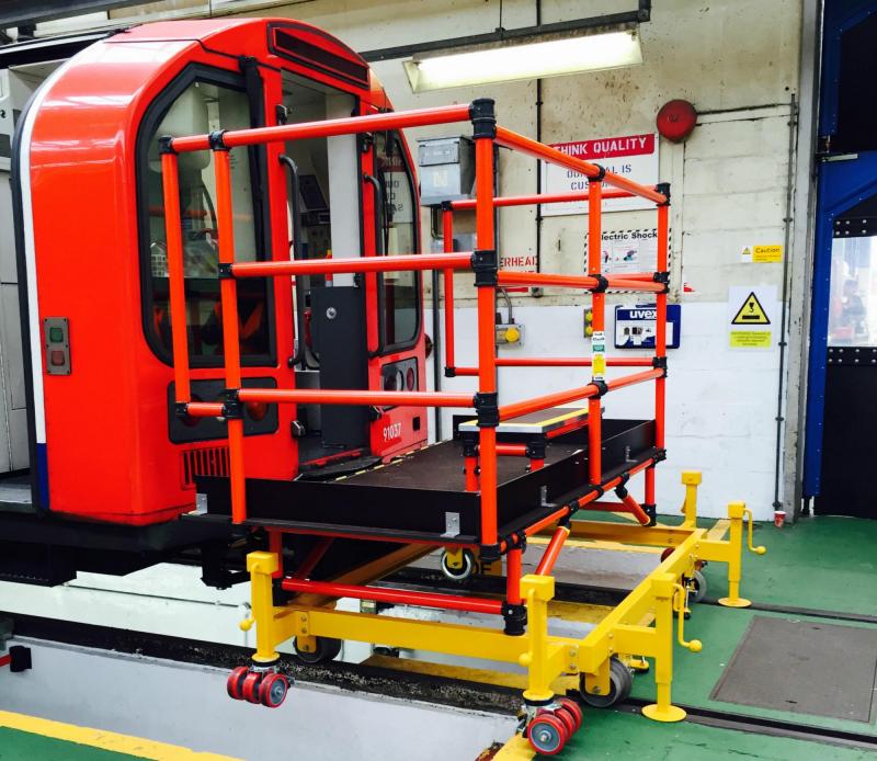 Track Mounted Front of Tram and Train Access Platforms