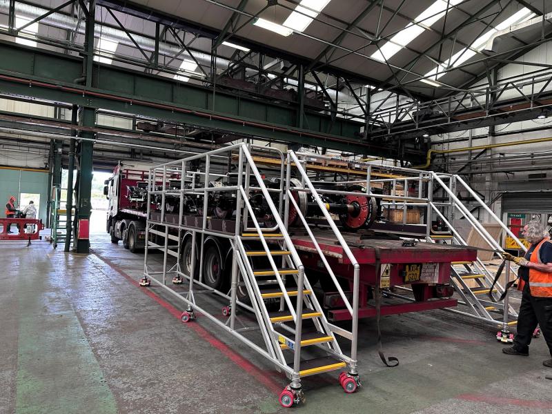 Railway Depot Access Platforms – Safe Rail Bogie and Track offloading 